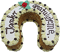 torta v tvare podkovy