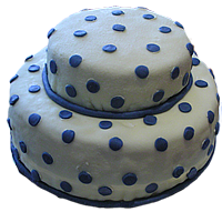 poschodová okrúhla torta