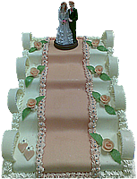 svadobná torta (schody)